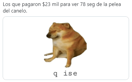 El boxeador turco, Avni Yildirim, regresó al ring tras dos años de inactividad y con un derechazo del mexicano Saúl ‘Canelo’ Álvarez, no logró llegar ni al cuarto round. La contienda no se pudo alargar y los memes no perdonaron.
