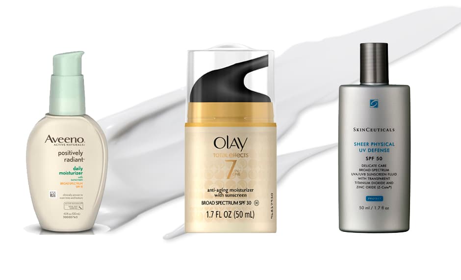 Las pieles claras son más propensas a daños solares, pero ninguna está exenta de sufrirlos. Solo filtros con SPF de 30 o más protegen hasta un 97% de los UVB. Aplícalo a diario, después del humectante, aún en días nublados o en interiores. Si estás en el sol, aplícalo cada 2h. Aquí:
<a href="http://www.ulta.com/daily-moisturizer-with-spf-15?productId=xlsImpprod510138">Avenoo</a>,
<a href="http://www.ulta.com/total-effects-anti-aging-moisturizer-with-spf-30?productId=xlsImpprod6460069">Olay</a>,
<a href="http://www.skinceuticals.com/sheer-physical-uv-defense-spf-50-0635494377002.html">Skinceuticals</a>.
<br>