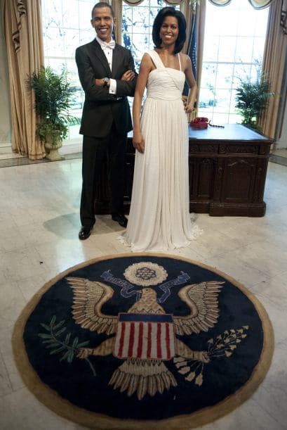 La pareja presidencial de Estados Unidos, Barack y Michelle Obama quedaron muy sonrientes y elegantes.