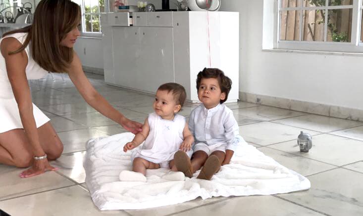 Las fotos de los hermanitos juntos no podían faltar.