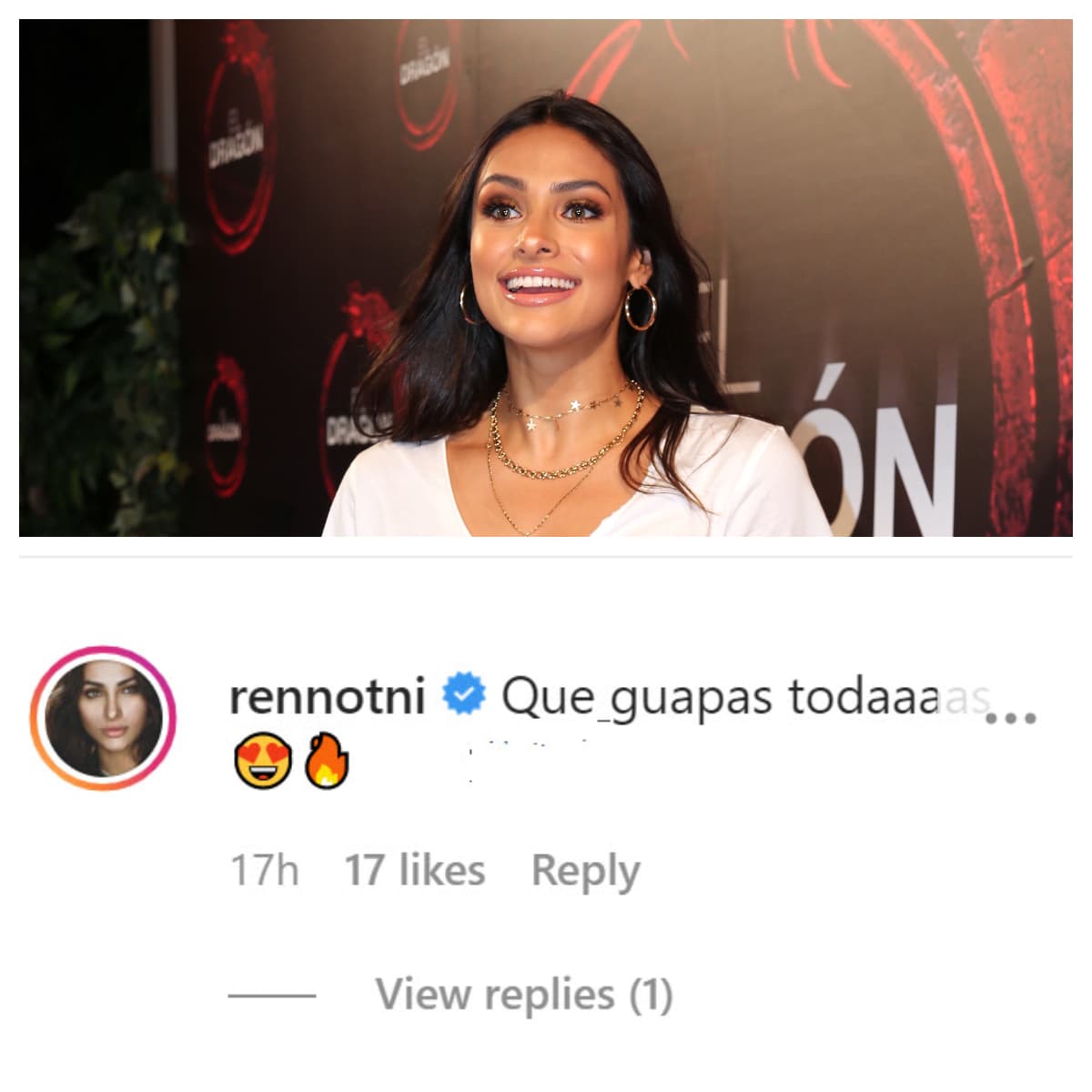 Otras famosas también aprovecharon para mandarles algunos piropos, como fue el caso de la actriz 
<b><a href="https://www.univision.com/famosos/renata-notni-se-llego-a-confundir-sentimentalmente-con-uno-de-sus-galanes-fotos" target="_blank">Renata Notni</a></b>. 
<br>