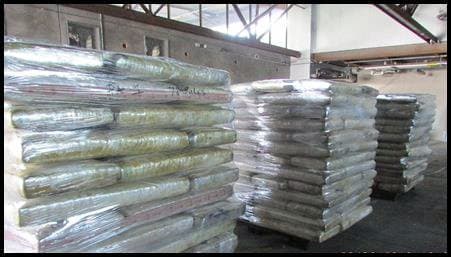 La droga decomisada es almacenada mientras se remite a la DEA