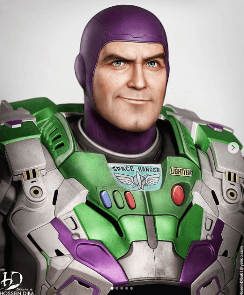 Los seguidores del artista no dudaron en dejar sus comentarios en la ilustración y aseguraron que Buzz es idéntico al actor George Clooney.