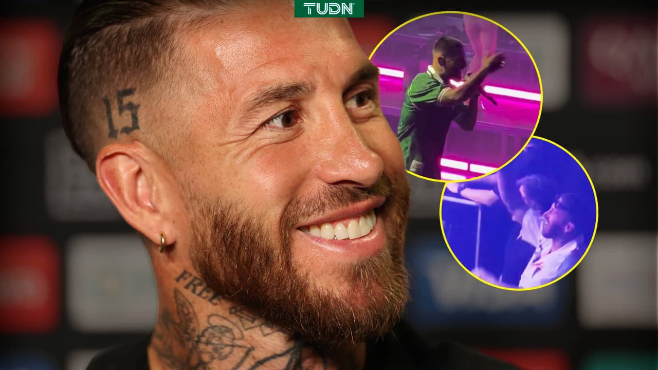 Sergio Ramos deja la vida en concierto de Maluma en Monterrey