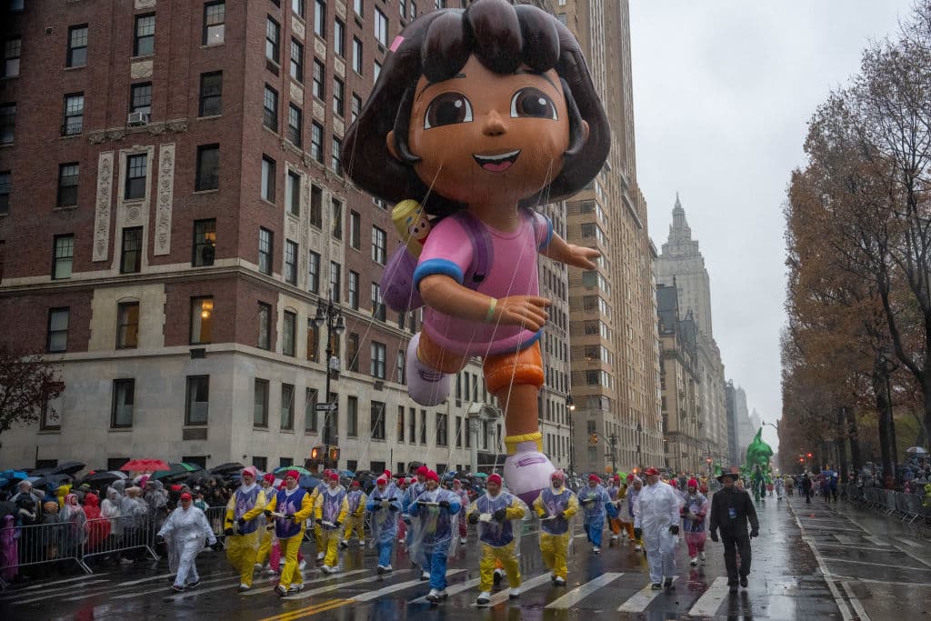 <b>Dora la Exploradora </b>también estuvo presente en el desfile.