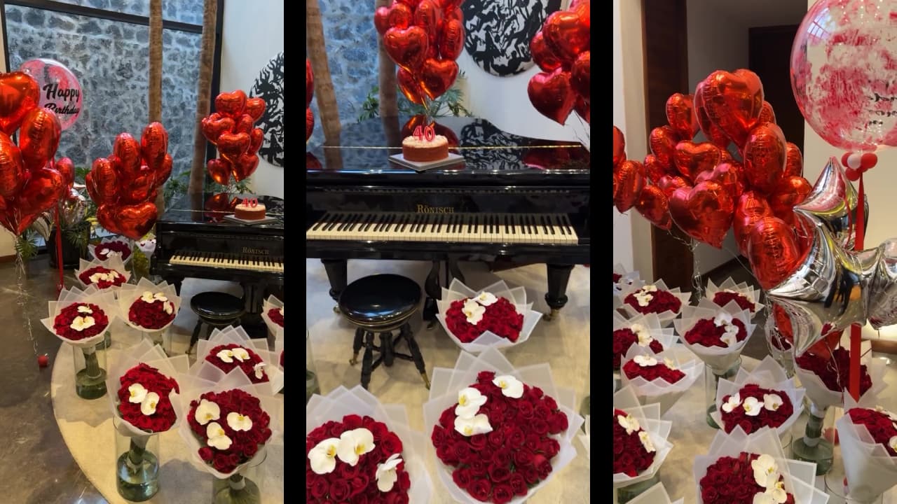 Carlos Rivera sorprendió a Cynthia Rodríguez por su cumpleaños