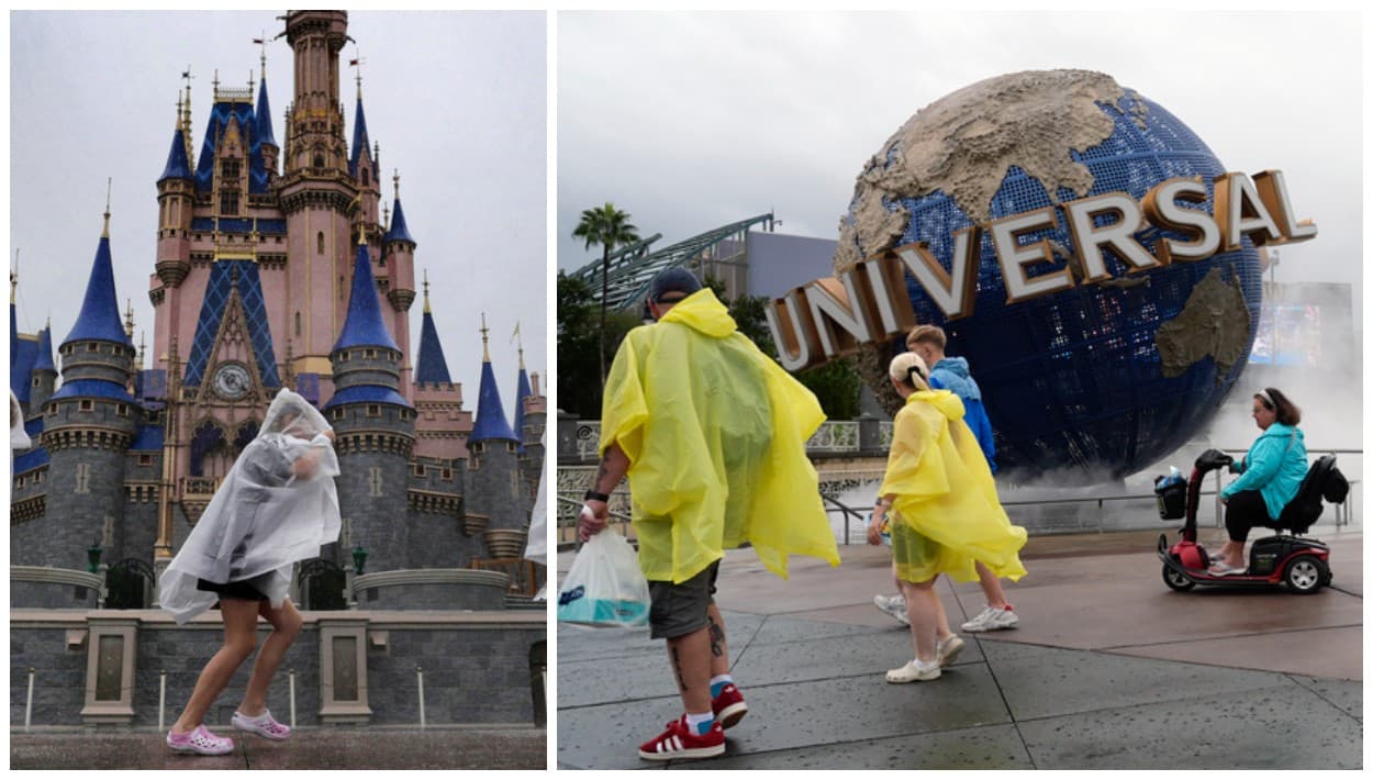 Desalojos en Disney y Universal Orlando poco antes de que el huracán Milton entre a Florida