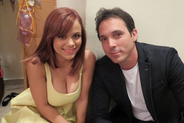 Ana Cristina Pagán con Raúl Rodríguez, otro de los siete chicos de quienes nos despedimos la primera semana.