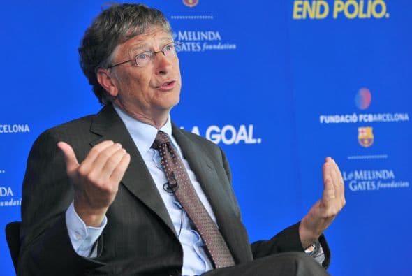 1. BILL GATES " Y en el primerísimo lugar el cofundador de Microsoft quien aumentó su fortuna en 5,000 millones, para llegar a los $59 mil millones.