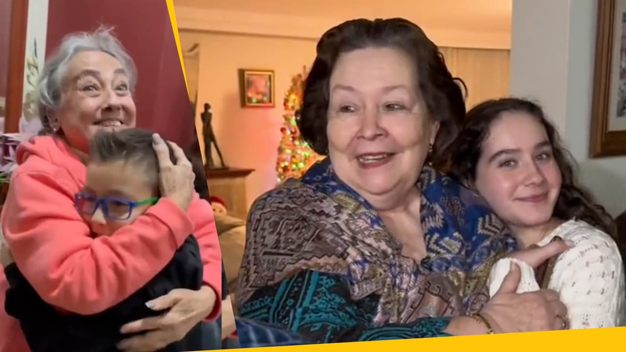Pijamada sorpresa con los abuelitos: nietos los llenan de emoción con su visita
