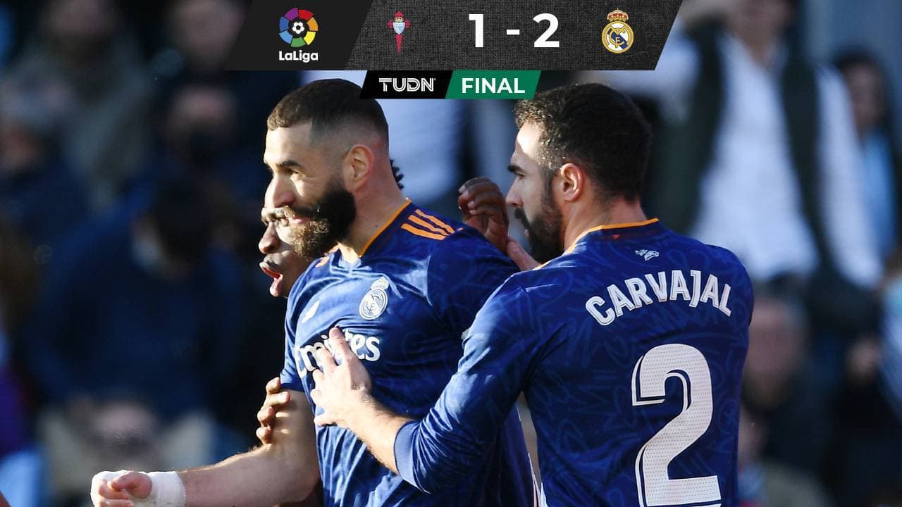 Real Madrid vence al Celta gracias a un doblete de Benzema