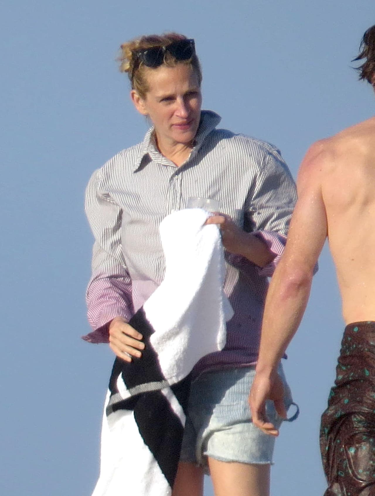 Julia se llevó un buen susto.