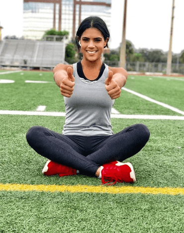 Para ella lo primordial es tener ganas y actitud, algo que denota con esa sonrisa que la caracteriza.