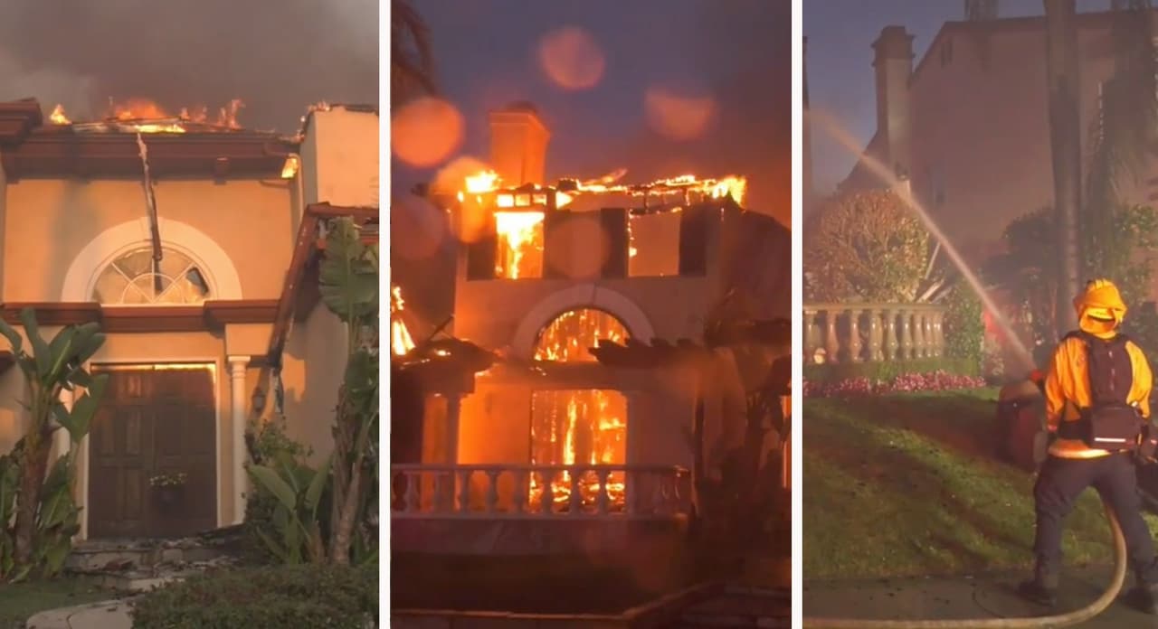 Reducidas a cenizas, así quedaron decenas de casas tras el paso del incendio Coastal que inició este miércoles en la ciudad de Laguna Niguel en el condado de Orange.