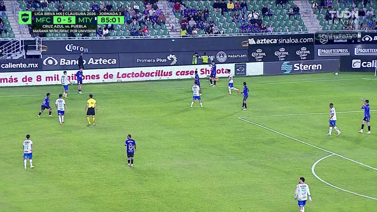 ¡GOL!  anota para Mazatlán FC. Jordan Sierra