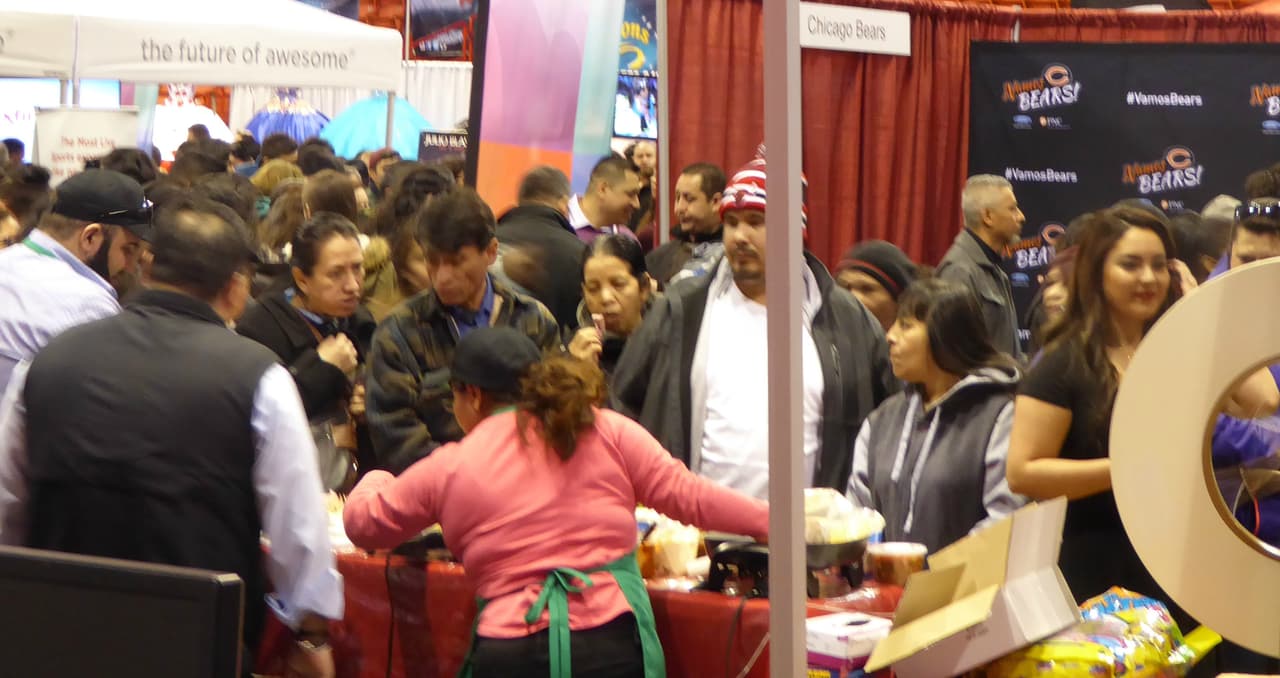 La comida estaba deliciosa.