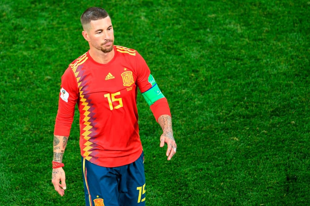 Sergio Ramos fue uno de los jugadores que falló en el gol de Marruecos.