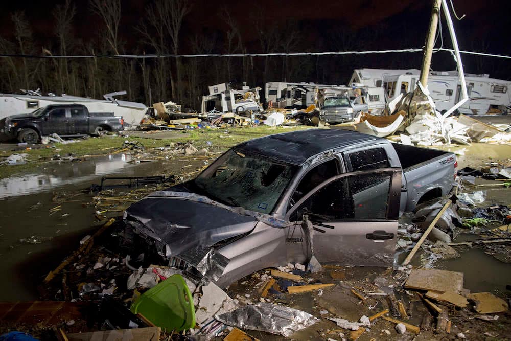 Sube a seis el número de muertes por tornados en el sur de Estados Unidos