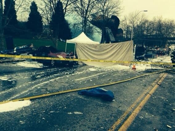 Fotografía tomada del Twitter del Departamento de Bomberos.