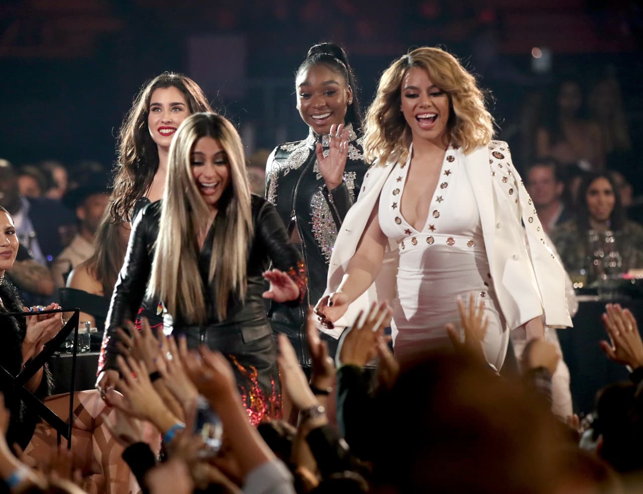 Fifth Harmony: Lauren Jauregui, Ally Brooke, Normani Kordei y Dinah Jane presumen la sonrisa del triunfo.