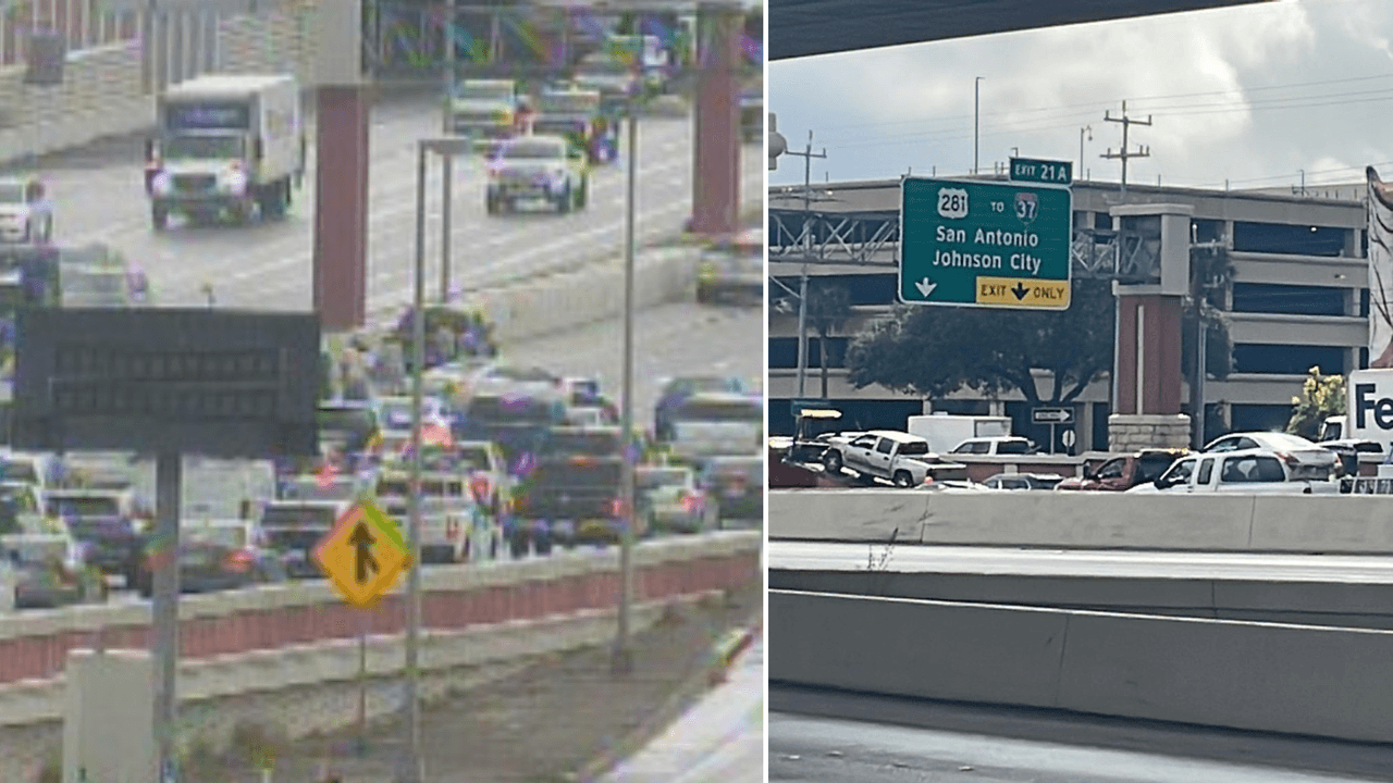 Reportan choque de múltiples vehículos en el Loop 410 y San Pedro Avenue