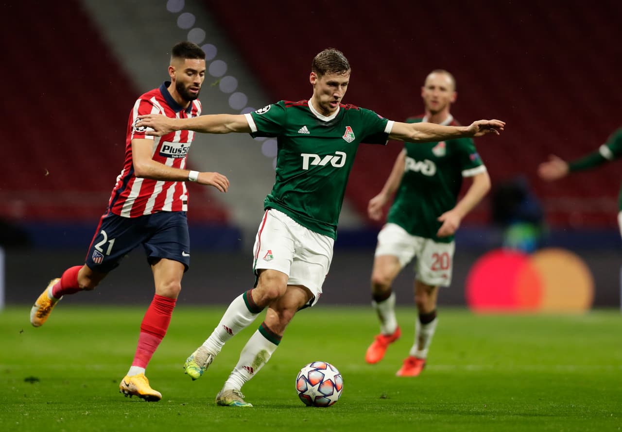 El Atlético de Madrid sufre frente al Lokomotiv de Moscú y se conforman con un punto al empatar 0-0.