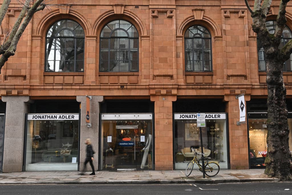 El polémico edificio en 60 Sloane Avenue, Londres.