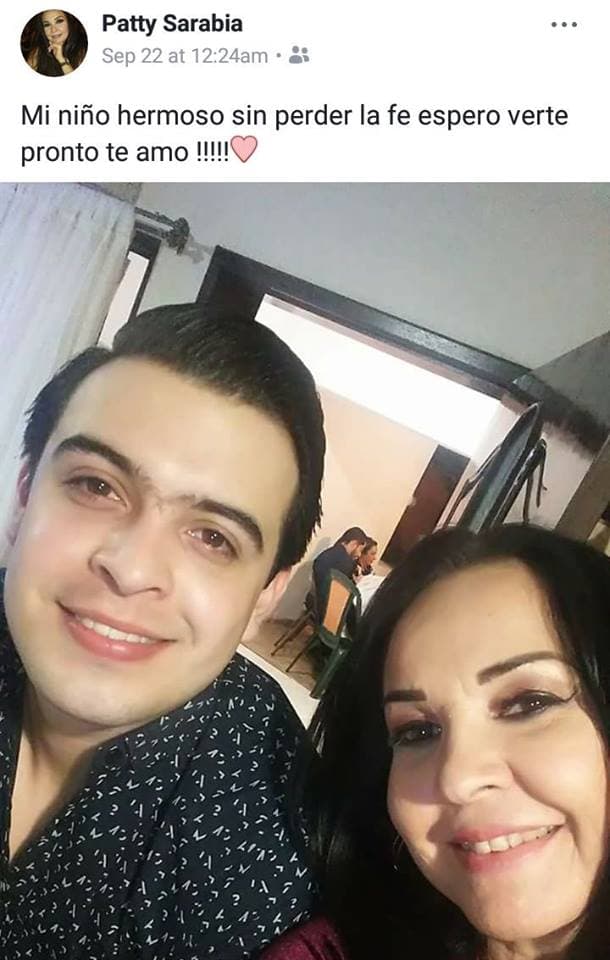 A través de la página que ha sido creada para Raúl, doña Patricia ha compartido mensajes de fe y esperanza para dar pronto con el paradero de su hijo.