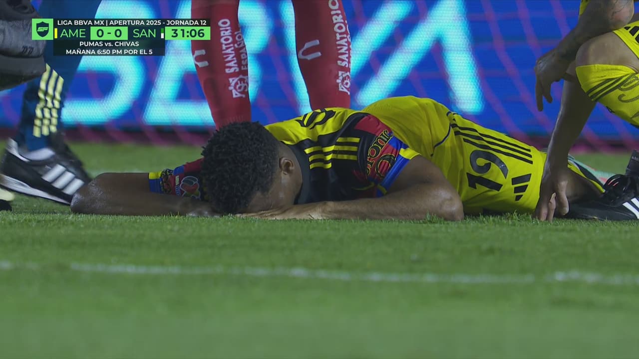 ¿Qué está pasando en América? Zúñiga también sale lesionado