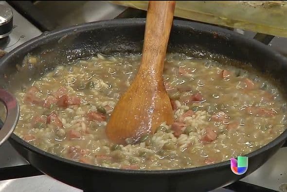 Variante boricua del platillo italiano 'risotto'