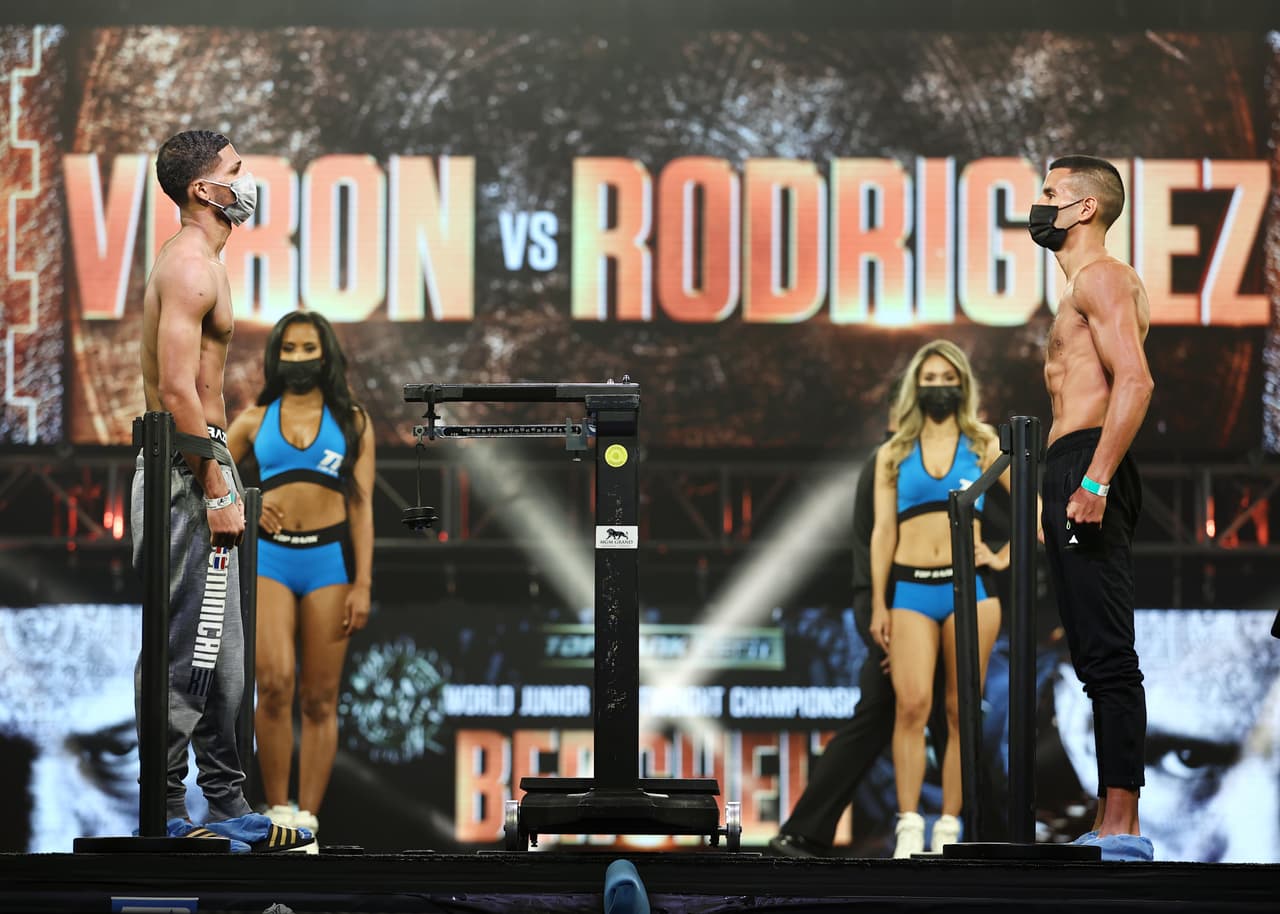 Elvis Rodríguez y Luis Alberto Verón, de peso junior welter, pactaron a ocho rounds.