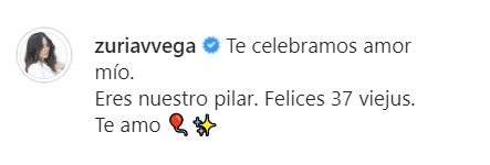Y le dejó un cariñoso mensaje de felicitación. Sin embargo, ella no fue la que le dio el mejor regalo a Alberto.