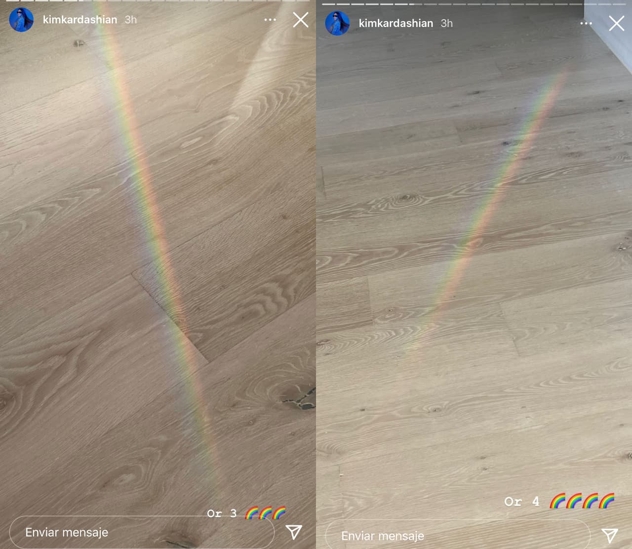 Vinieron un tercero y cuarto arcoíris. 
<br>