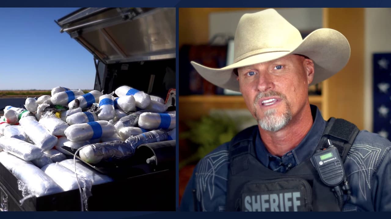 “No solo estamos lidiando con el problema de la trata de personas, también estamos lidiando con el tráfico de drogas en este país. Lo que el cartel empezó a hacer es producir drogas sintéticas como la metanfetamina y el fentanilo. Pueden producirlos en laboratorio las 24 horas del día, los siete días de la semana”, dijo
<a href="https://twitter.com/PinalCSO/status/1437458063821213697" target="_blank">Mark Lamb, alguacil del Condado de Pinal</a>, en un video que publicó en Twitter.