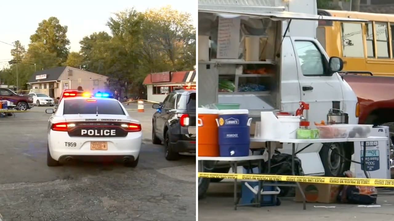 Trabajadora de un camión de tortas y burritos en Durham es baleada por la espalda