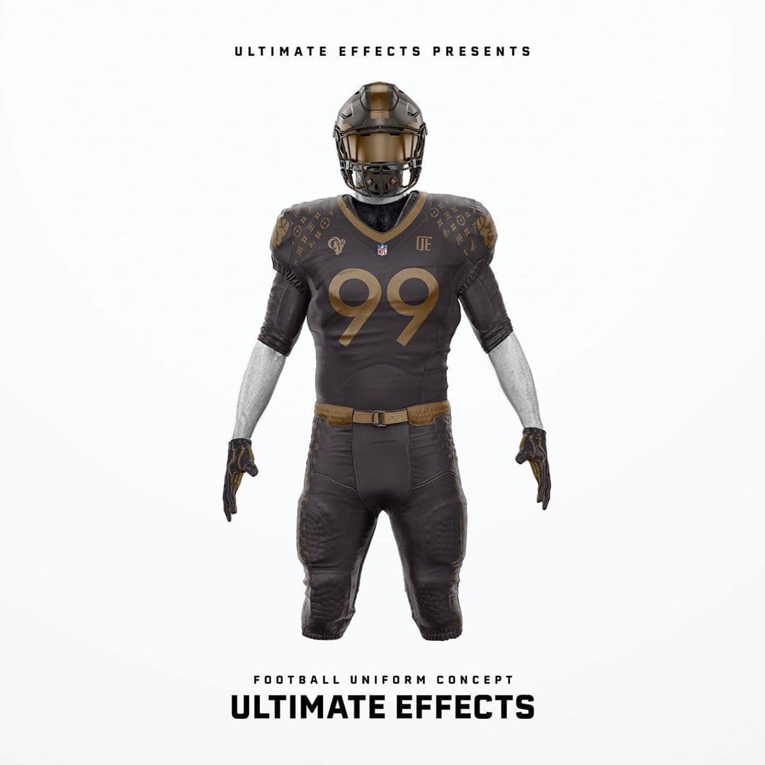 Los Angeles Rams - El diseño simboliza la opulencia de 'Los Angeles Rodeo Drive'.