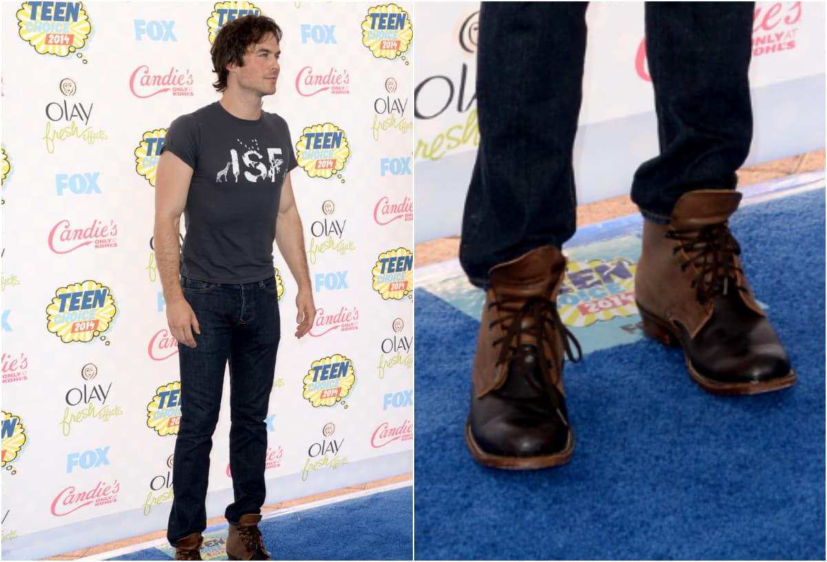 ¿No te gustaría ir por los pasillos a paso fuerte, mientras tus compañeros envidian tus botas, como las del actor Ian Somerhalder?