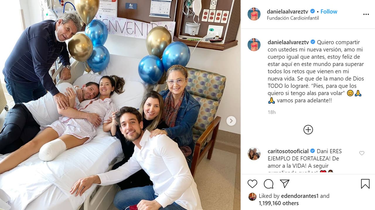 La noche del domingo 14 de junio, Daniella, de 31 años, publicó 
<b><a href="https://www.instagram.com/p/CBbc5kAJXHc/" target="_blank">nuevas imágenes</a></b> desde el hospital en donde se dejó ver después de la operación. 
<br>