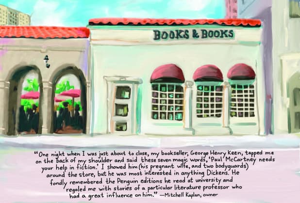 Books & Books, un trío de tiendas independientes en la zona de Miami donde, de acuerdo al libro, alguna vez llegó Paul McCartney a comprar una novela de Dickens.