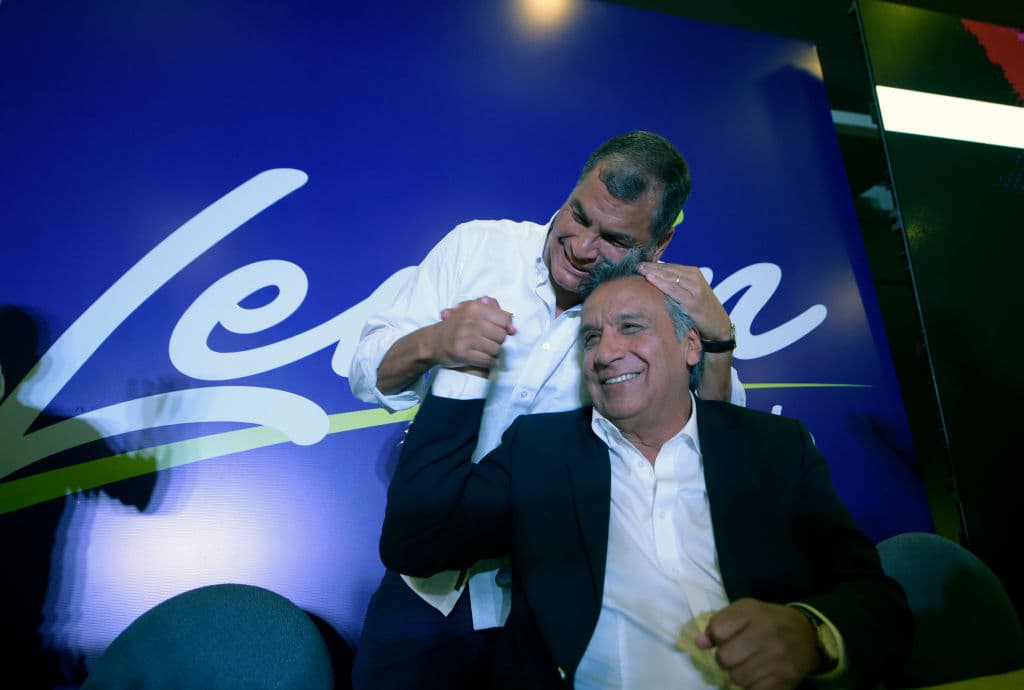 El candidato oficialista Lenín Moreno encabeza los primeros resultados en las elecciones de Ecuador