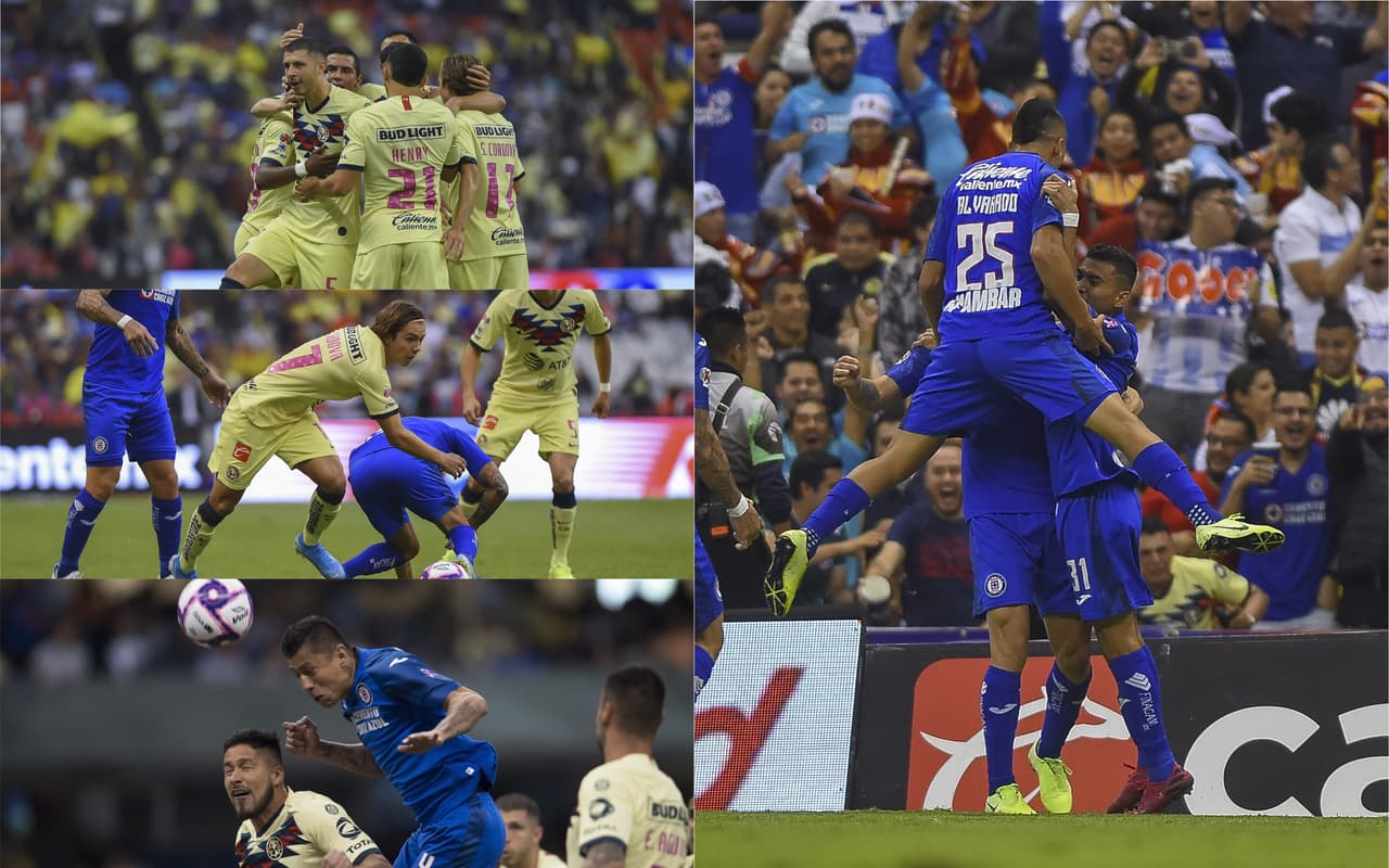 Cruz Azul remonta y consigue goleada de 5-2 frente al América.