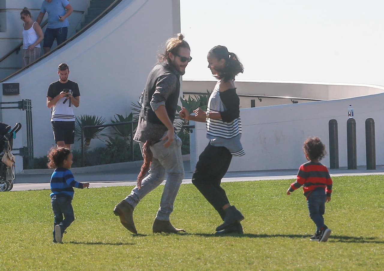 Junto a su esposo Marco Perego, son una familia muy feliz.