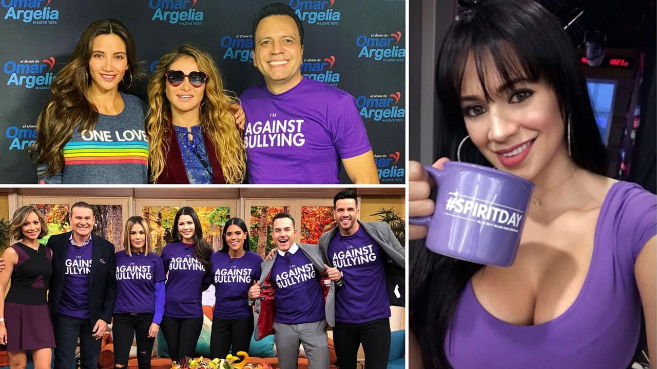 Las celebridades se unen al Spirit Day.