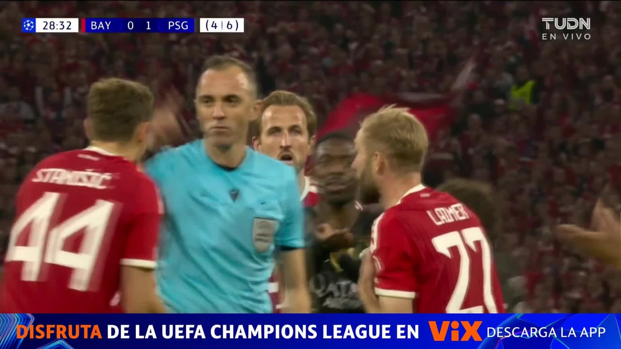 ¡Los del Bayern no lo pueden creer! Se pedía mano de Mendes pero el árbitro no la marca