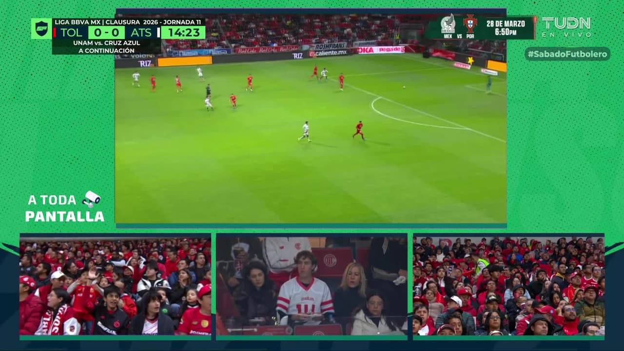 ¡Hermoso momento! Llega el minuto 14' y el Nemesio Diez corea el nombre de Marcel Ruiz