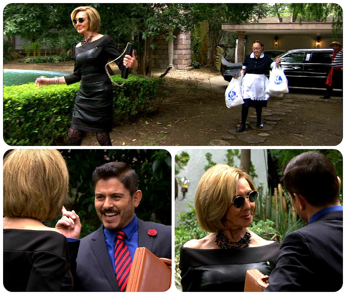 Estaba muy cariñosa con Santiago.