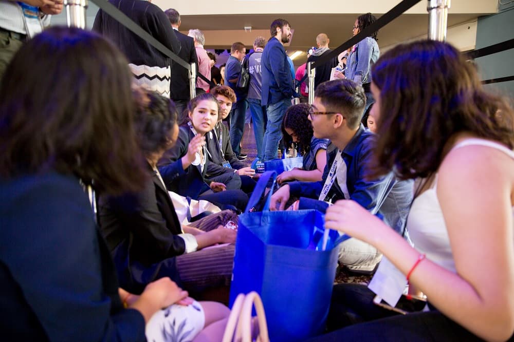 Ellos serán los encargados de preguntar a los candidatos sobre los temas que más interesan y afectan a la comunidad hispana, así como las preocupaciones de la sociedad estadounidense en general. en la imagen, algunos de los asistentes antes de iniciar el foro.