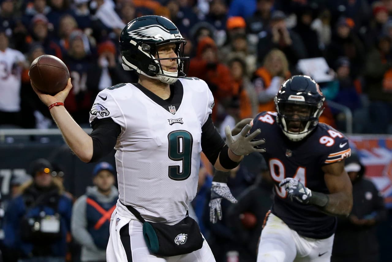 El pase de TD de Nick Foles a Golden Tate, fue el cuarto para tomar ventaja decisiva en un último cuarto en Playoffs.