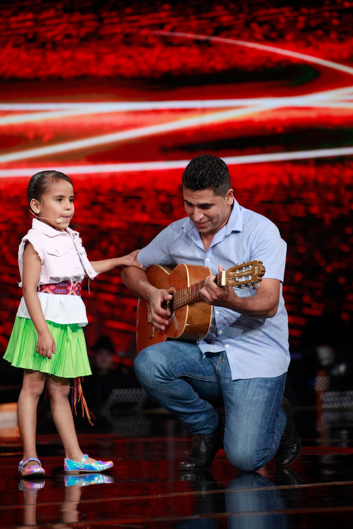 'Beba' expresó que ella pensaba que su corazón y el de su papá estaban muy unidos "porque a los dos nos gusta la música".