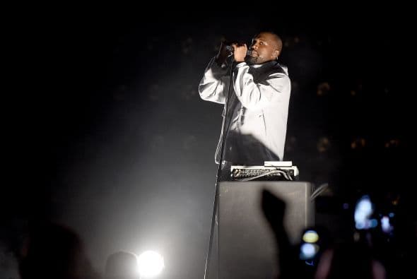 Con toda la actitud que lo caracteriza, Kanye protagonizó el tan esperado show.